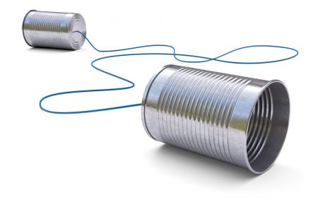 Tin cans telephone